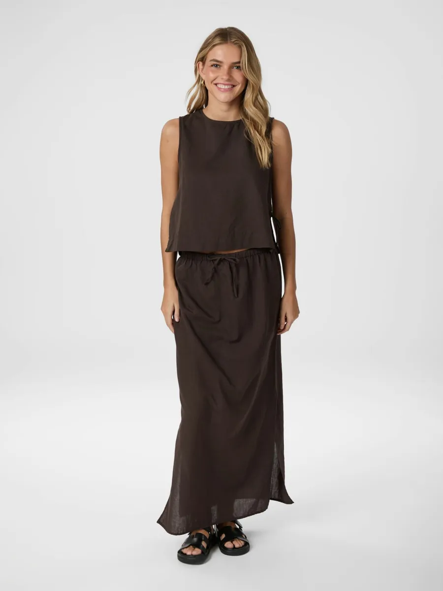Neo Noir | Noa linen skirt