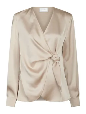 Neo Noir | Petris heavy sateen blouse