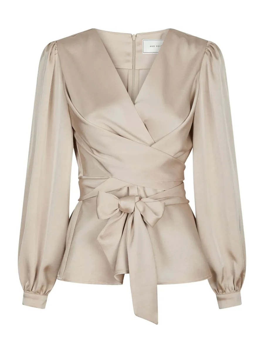 Neo Noir | Rista heavy sateen blouse