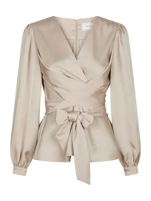 Neo Noir | Rista heavy sateen blouse