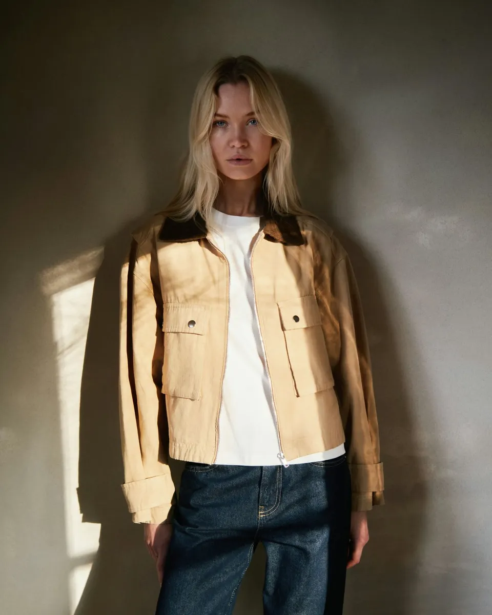 Neo Noir | Rivera canvas boxy jacket