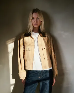 Neo Noir | Rivera canvas boxy jacket