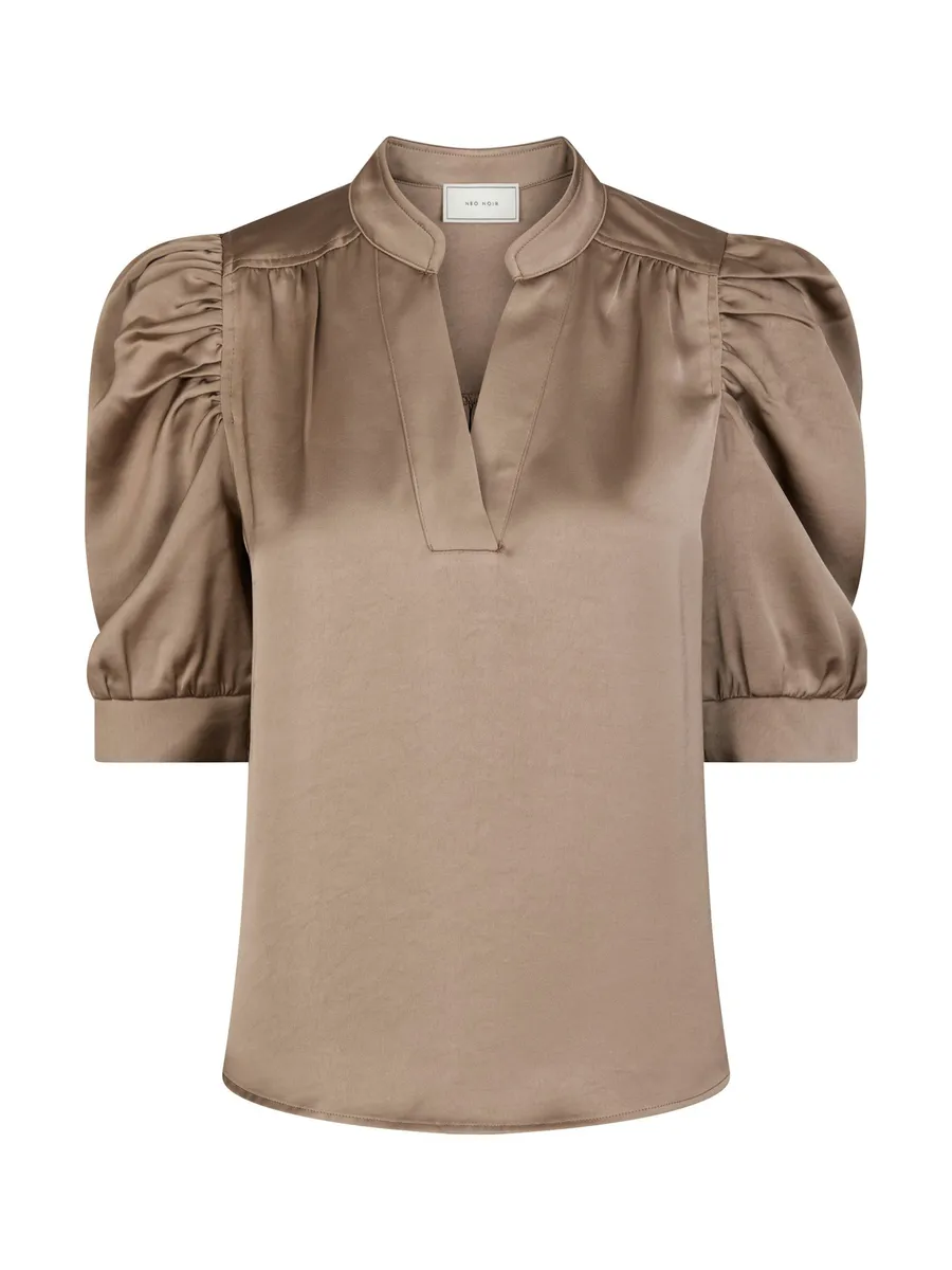 Neo Noir | Roella heavy sateen blouse