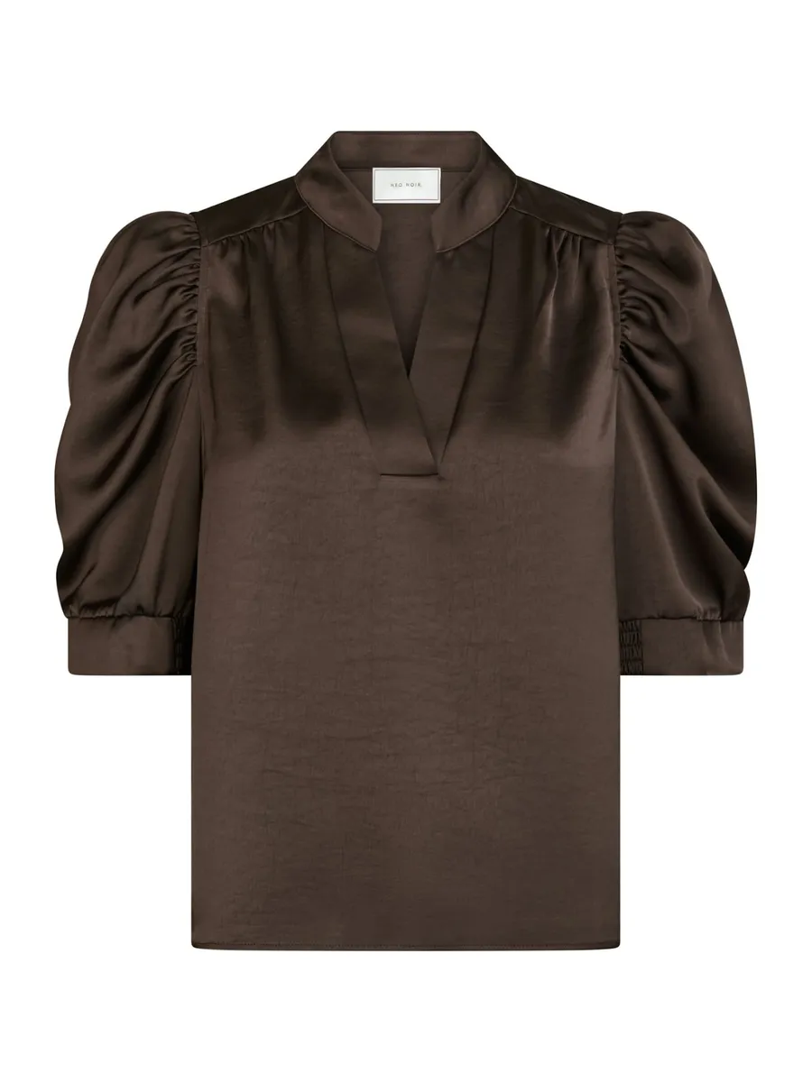 Neo Noir | Roella heavy sateen blouse