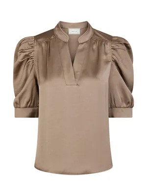 Neo Noir | Roella heavy sateen blouse