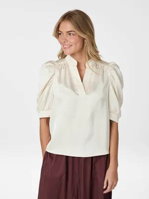 Neo Noir | Roella heavy sateen blouse