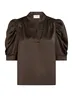 Neo Noir | Roella heavy sateen blouse