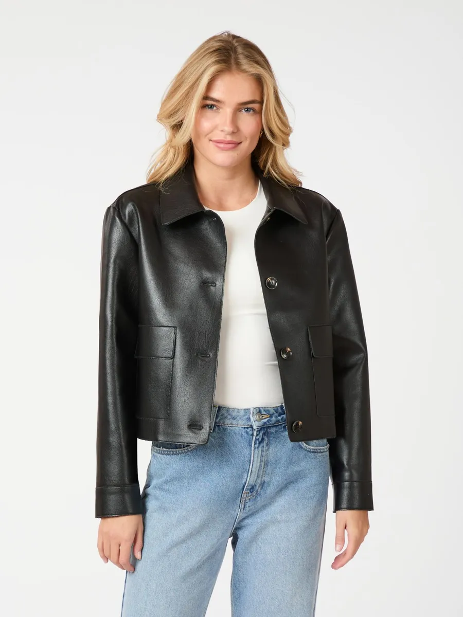 Neo Noir | Romana faux pu jacket