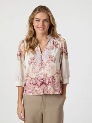 Neo Noir | Roselle artist paisley blouse