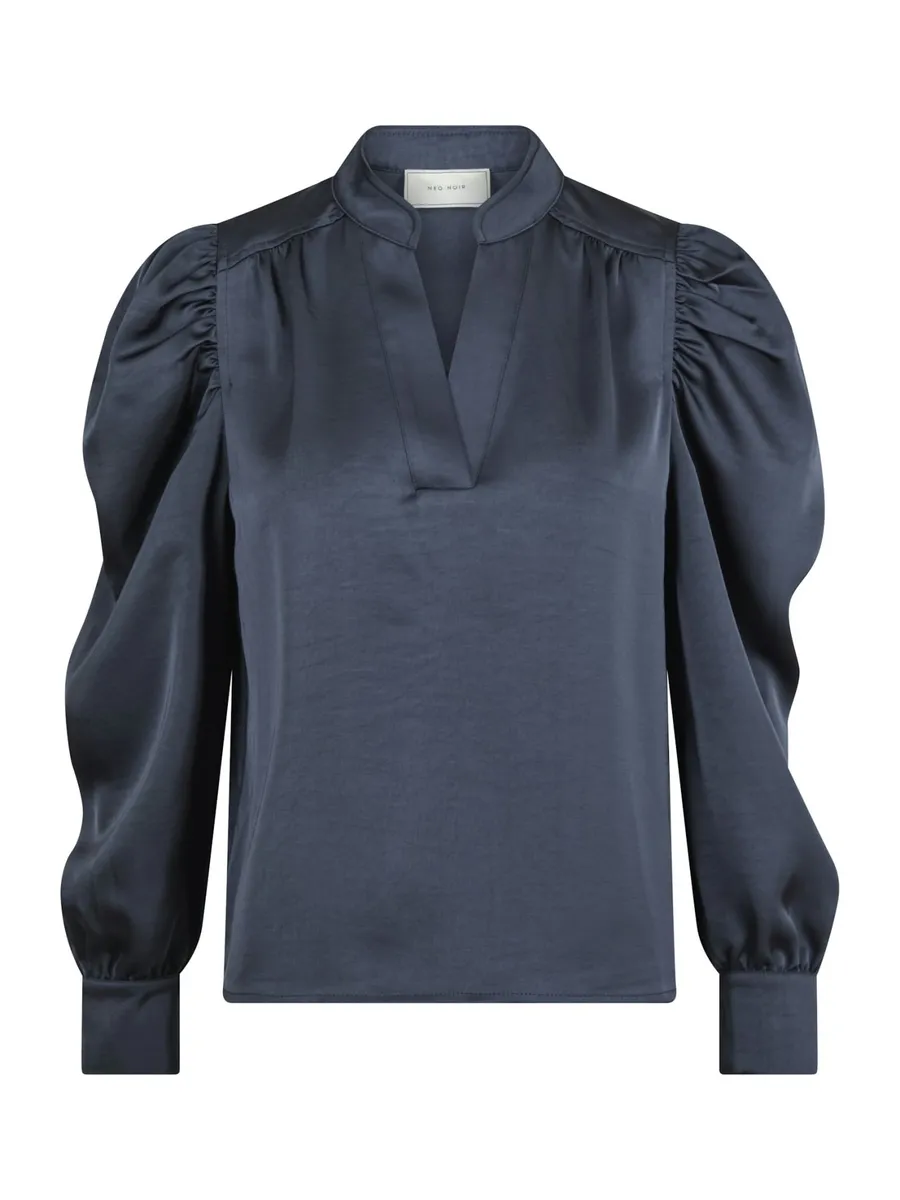 Neo Noir | Rosslyn heavy sateen blouse