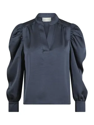 Neo Noir | Rosslyn heavy sateen blouse
