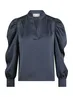 Neo Noir | Rosslyn heavy sateen blouse