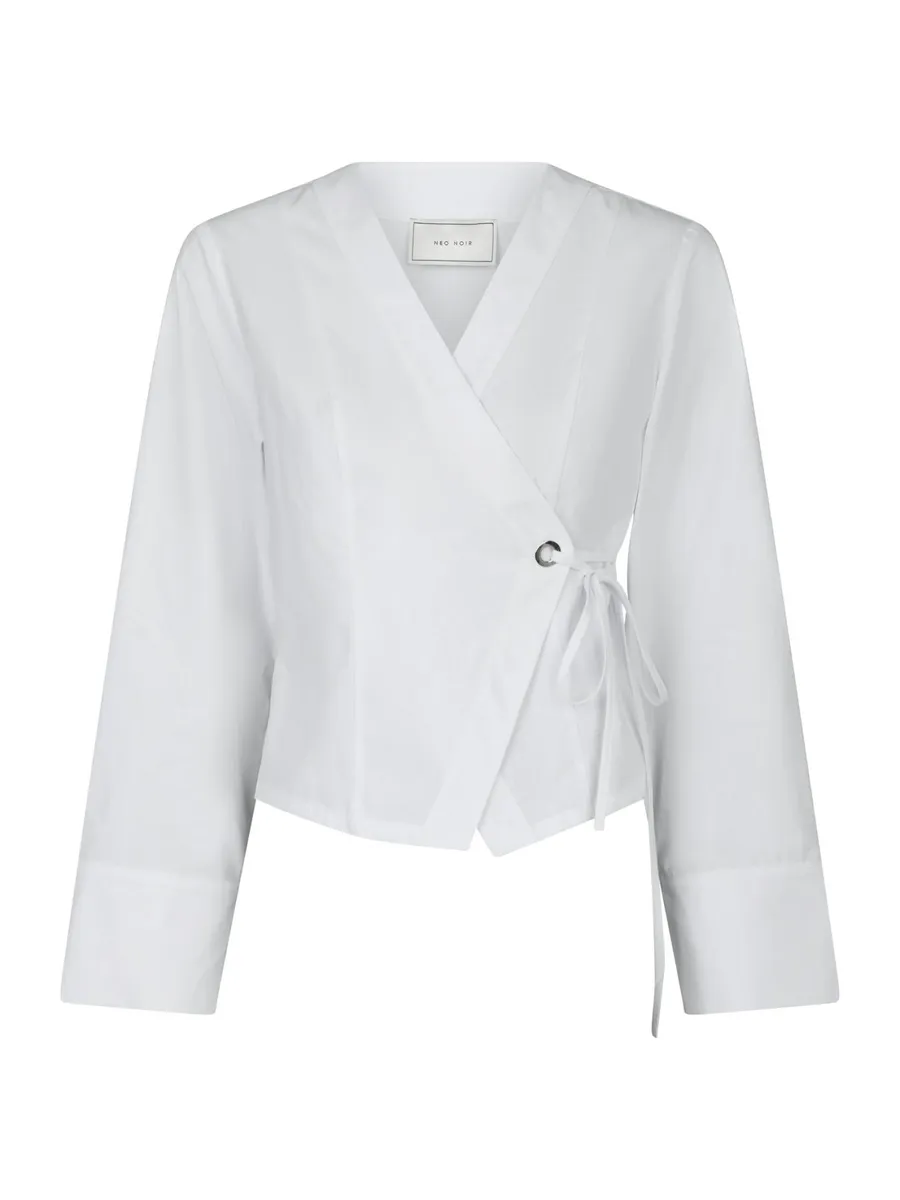 Neo Noir | Salvia poplin shirt