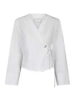 Neo Noir | Salvia poplin shirt