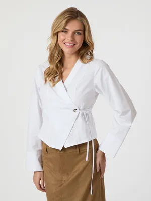 Neo Noir | Salvia poplin shirt