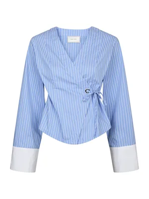 Neo Noir | Salvia stripe shirt