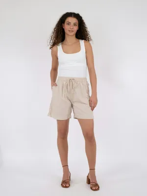 Neo Noir | Shea linen shorts
