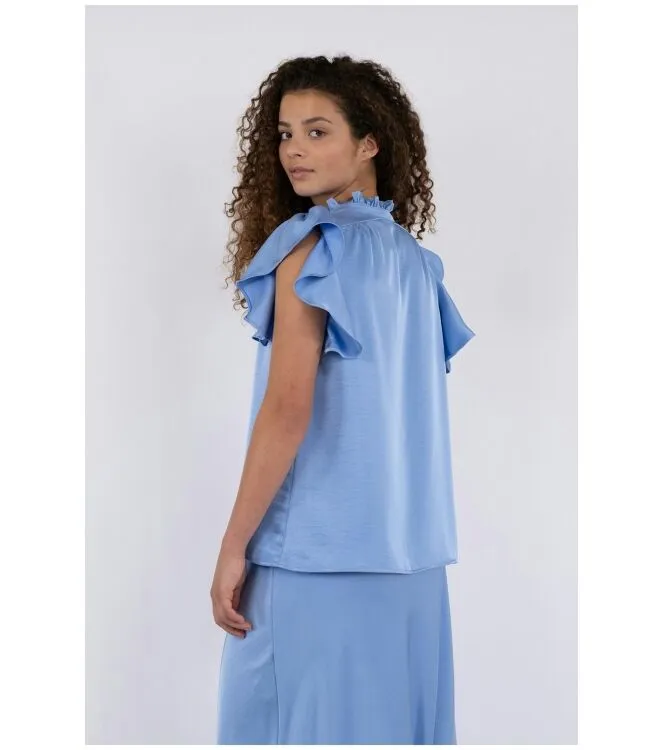 Neo Noir | Stella heavy sateen blouse