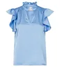 Neo Noir | Stella heavy sateen blouse