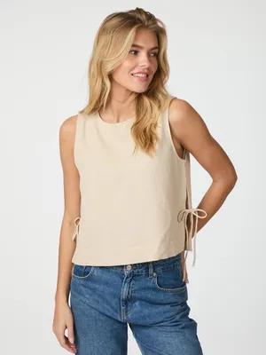 Neo Noir | Svetlana linen top