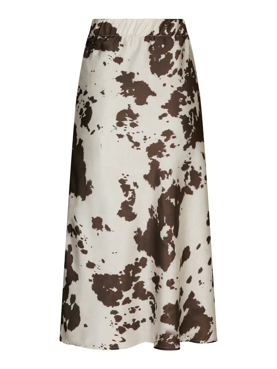 Neo Noir | Viso cow print skirt