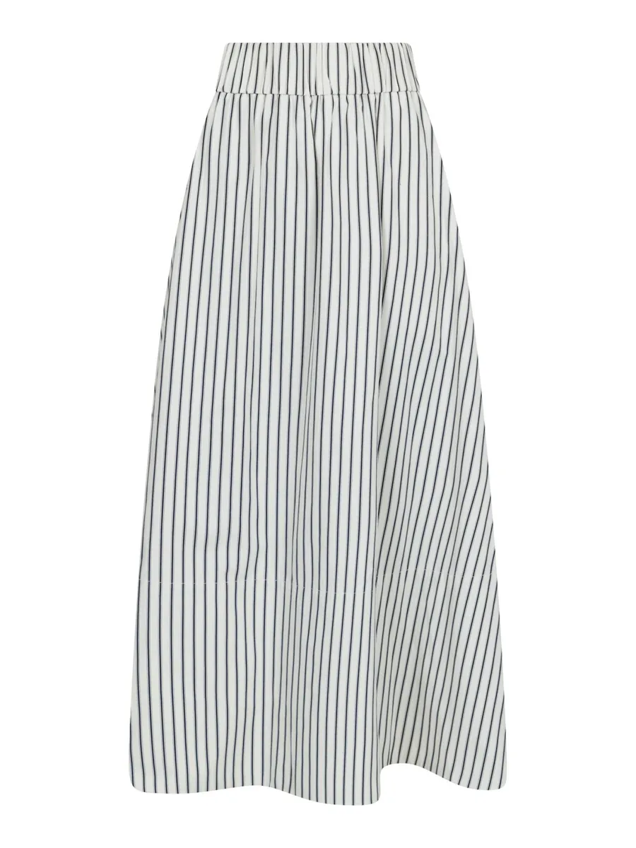 Neo Noir | Yara long stripe skirt