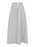 Neo Noir | Yara long stripe skirt