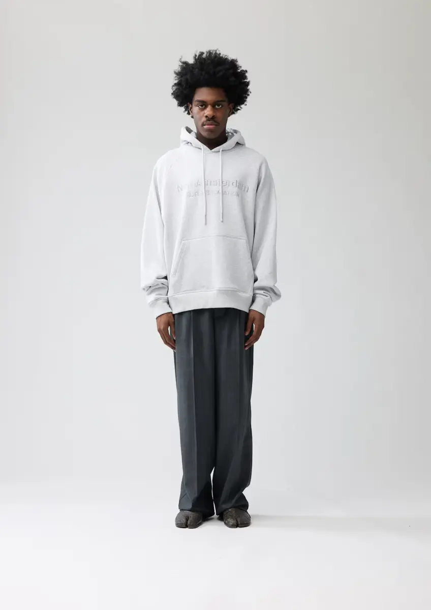 New Amsterdam | Front logo hoodie/ash