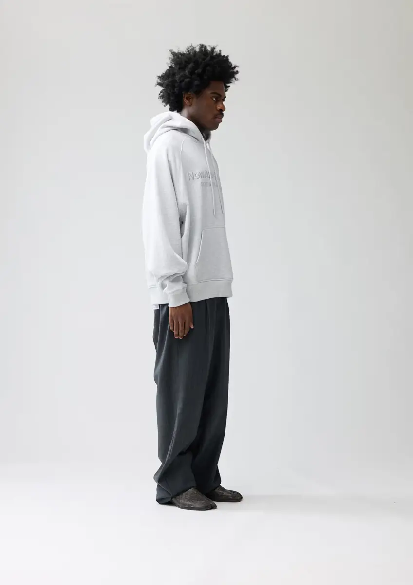 New Amsterdam | Front logo hoodie/ash