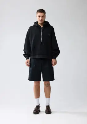 New Amsterdam | Half zip hoodie black