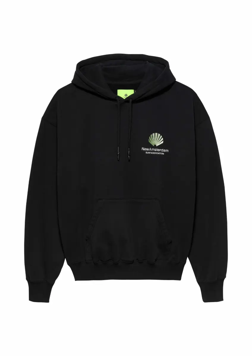 New Amsterdam | Logo hoodie black/almostaqua