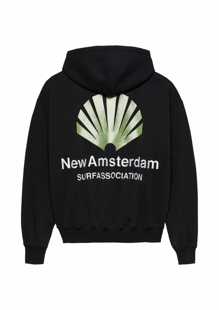 New Amsterdam | Logo hoodie black/almostaqua