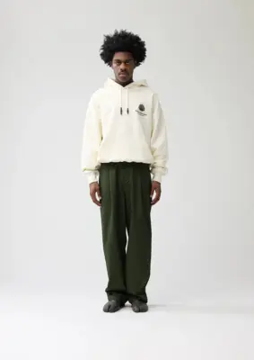 New Amsterdam | Logo hoodie bone/pottingsoil