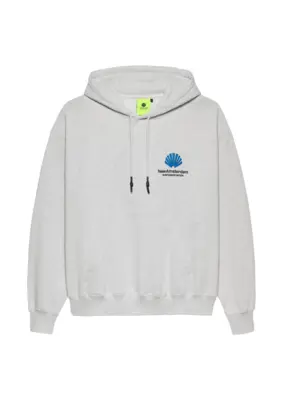 New Amsterdam | Logo hoodie sweater grey melange