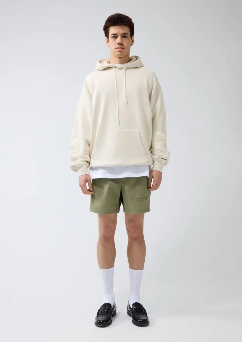 New Amsterdam | Logo line hoodie turtledove
