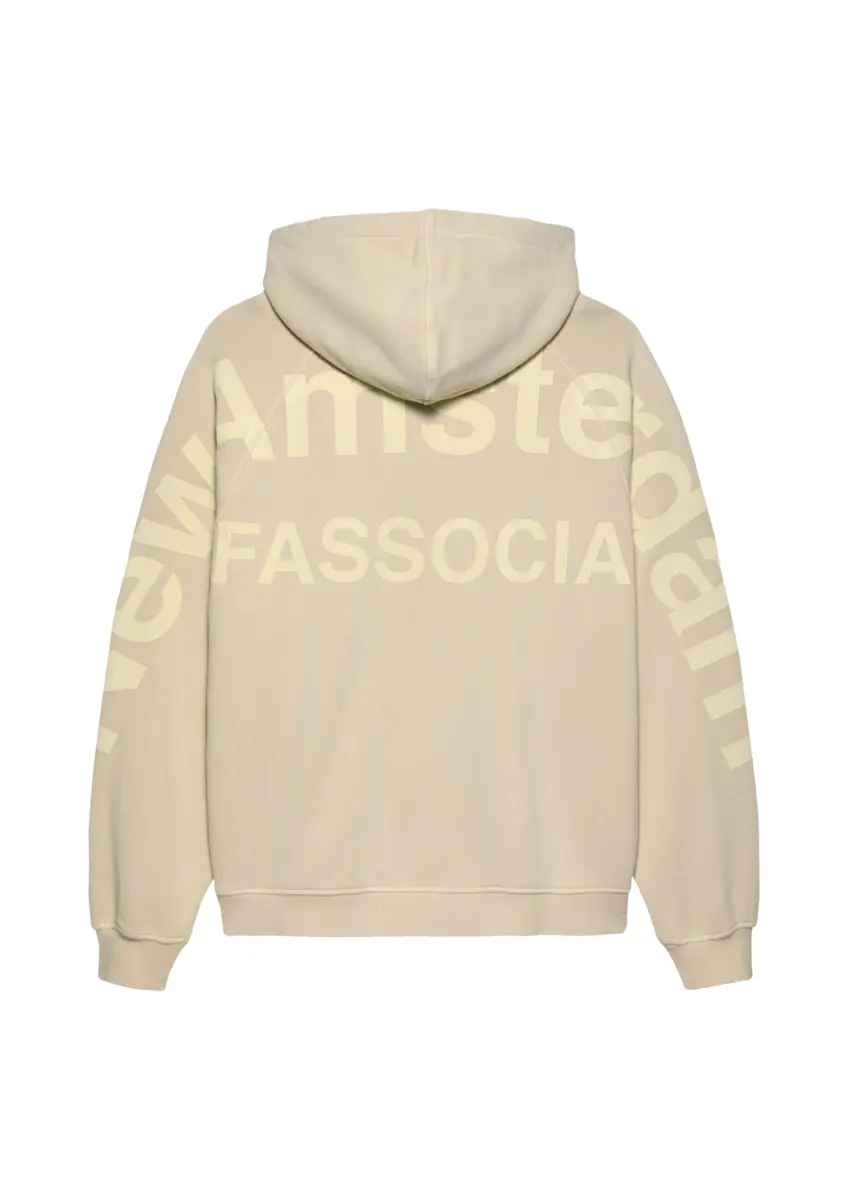 New Amsterdam | Logo line hoodie turtledove