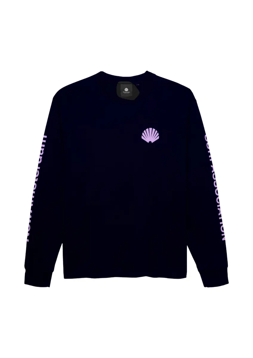 New Amsterdam | Logo longsleeve black purple