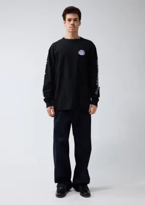 New Amsterdam | Logo longsleeve black purple