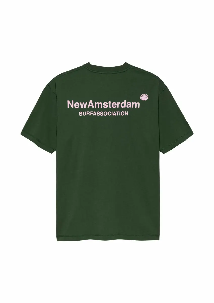 New Amsterdam | Logo tee kombu green