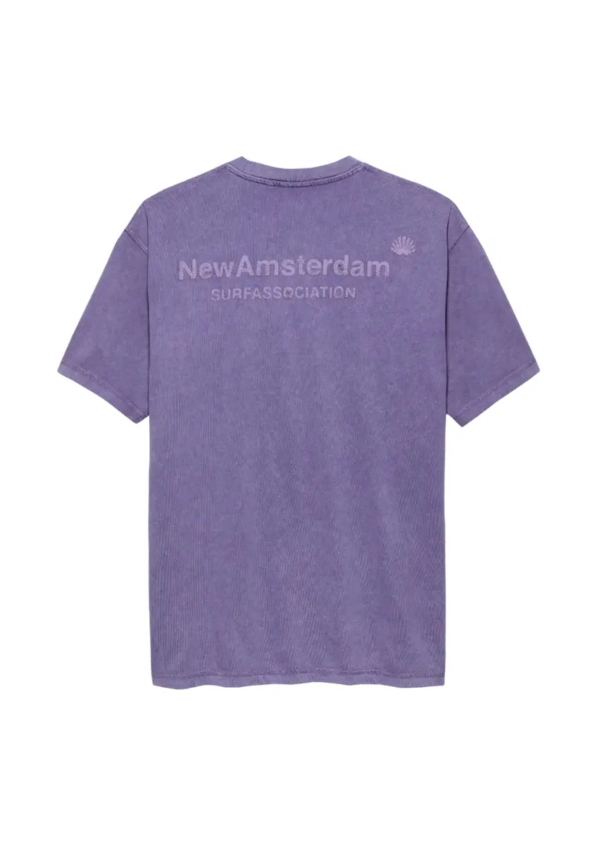 New Amsterdam | Logo tee washed embro purple haze