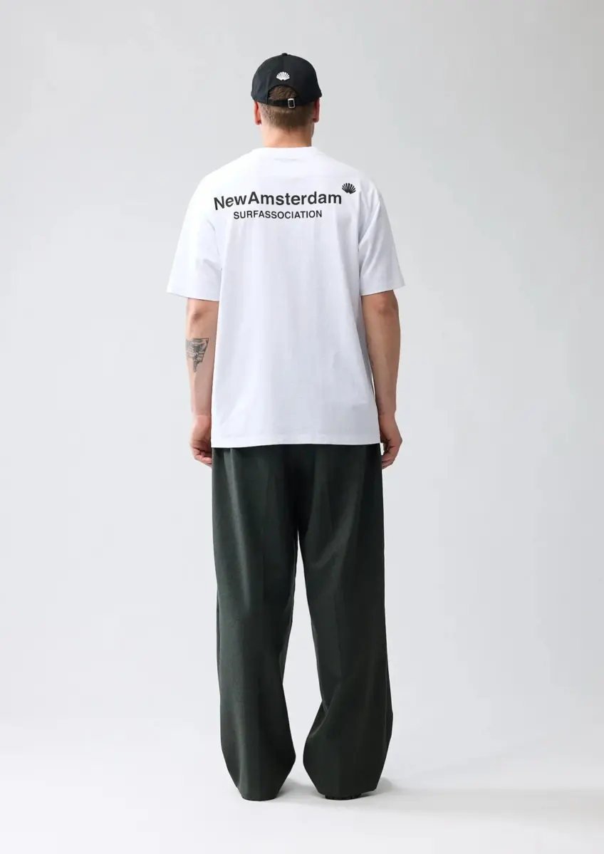 New Amsterdam | Logo tee white/black