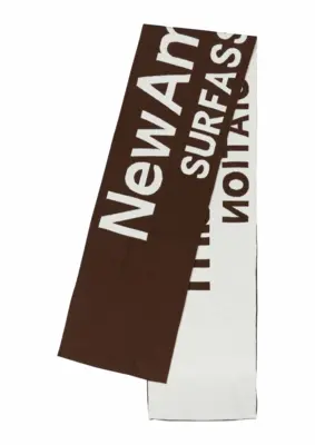 New Amsterdam | Name scarf egret/pottingsoil