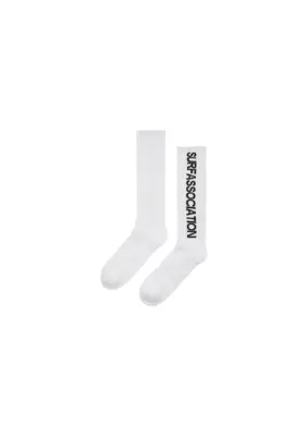 New Amsterdam | Name socks high white + black logo