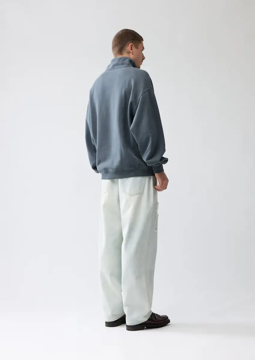 New Amsterdam | Sea half zip/iron green