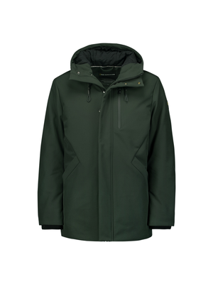 No Excess | Jacket medium long fit hooded softshell stretch