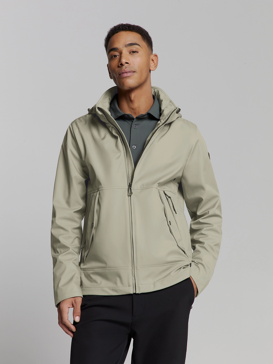 No Excess | Jacket mid long hood detachable