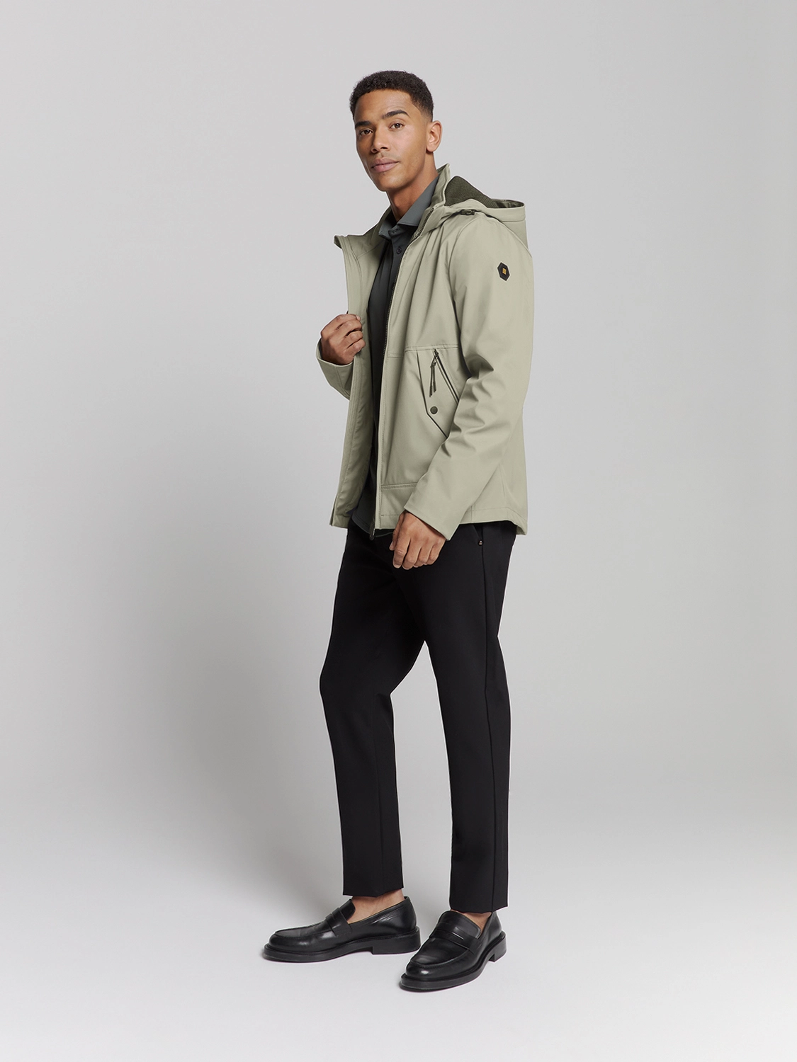 No Excess | Jacket mid long hood detachable
