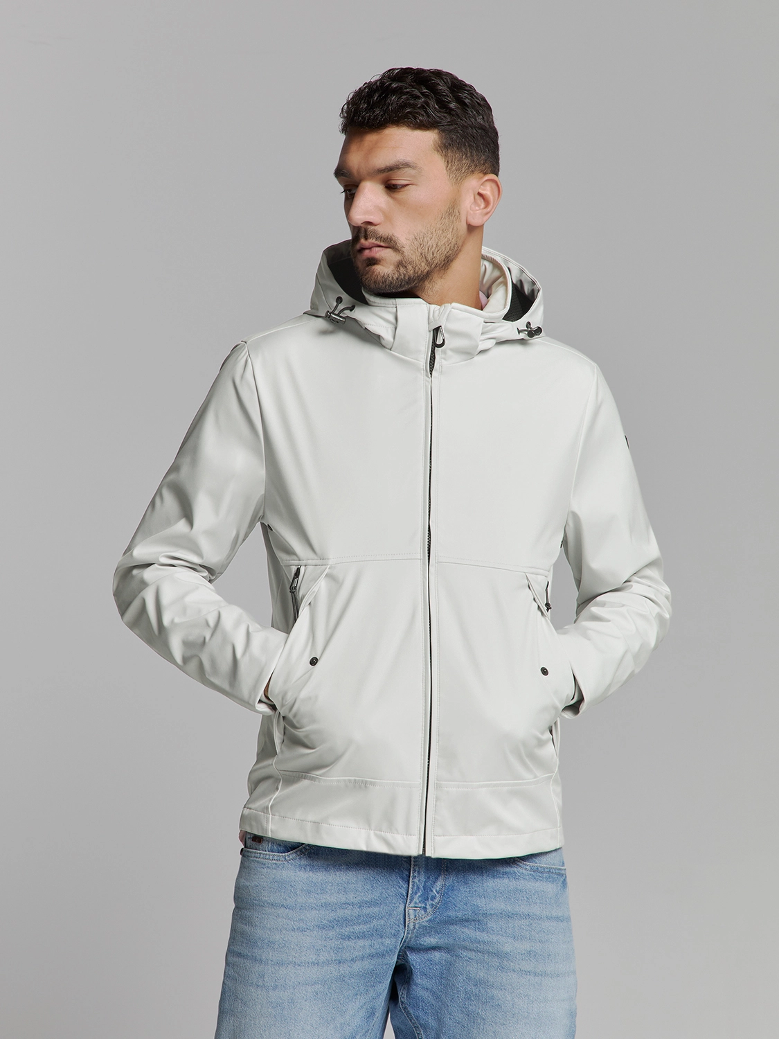 No Excess | Jacket mid long hood detachable