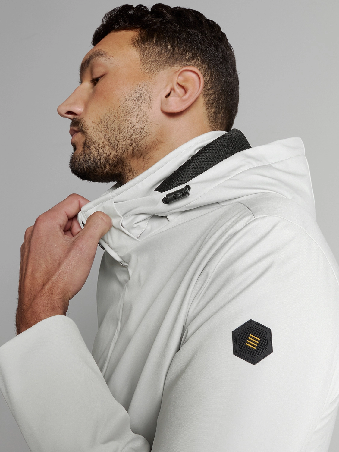 No Excess | Jacket mid long hood detachable