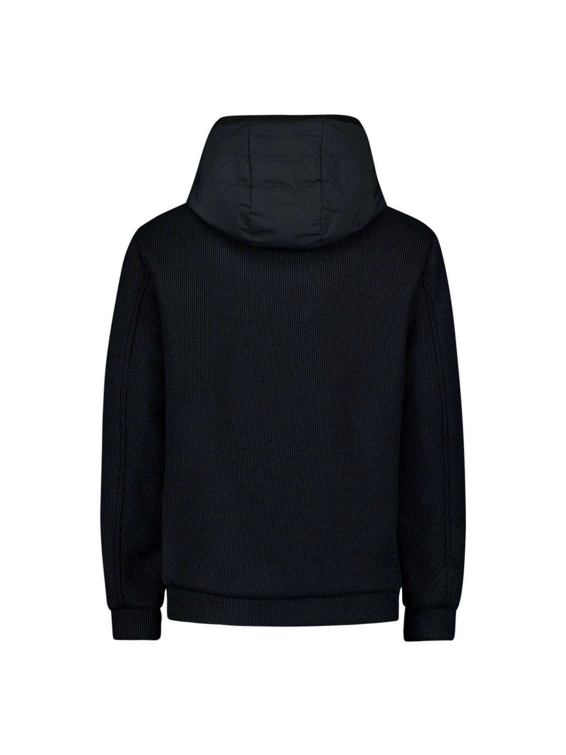 No Excess | Jacket short fit sealed hooded knitted mix